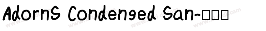 AdornS Condensed San字体转换